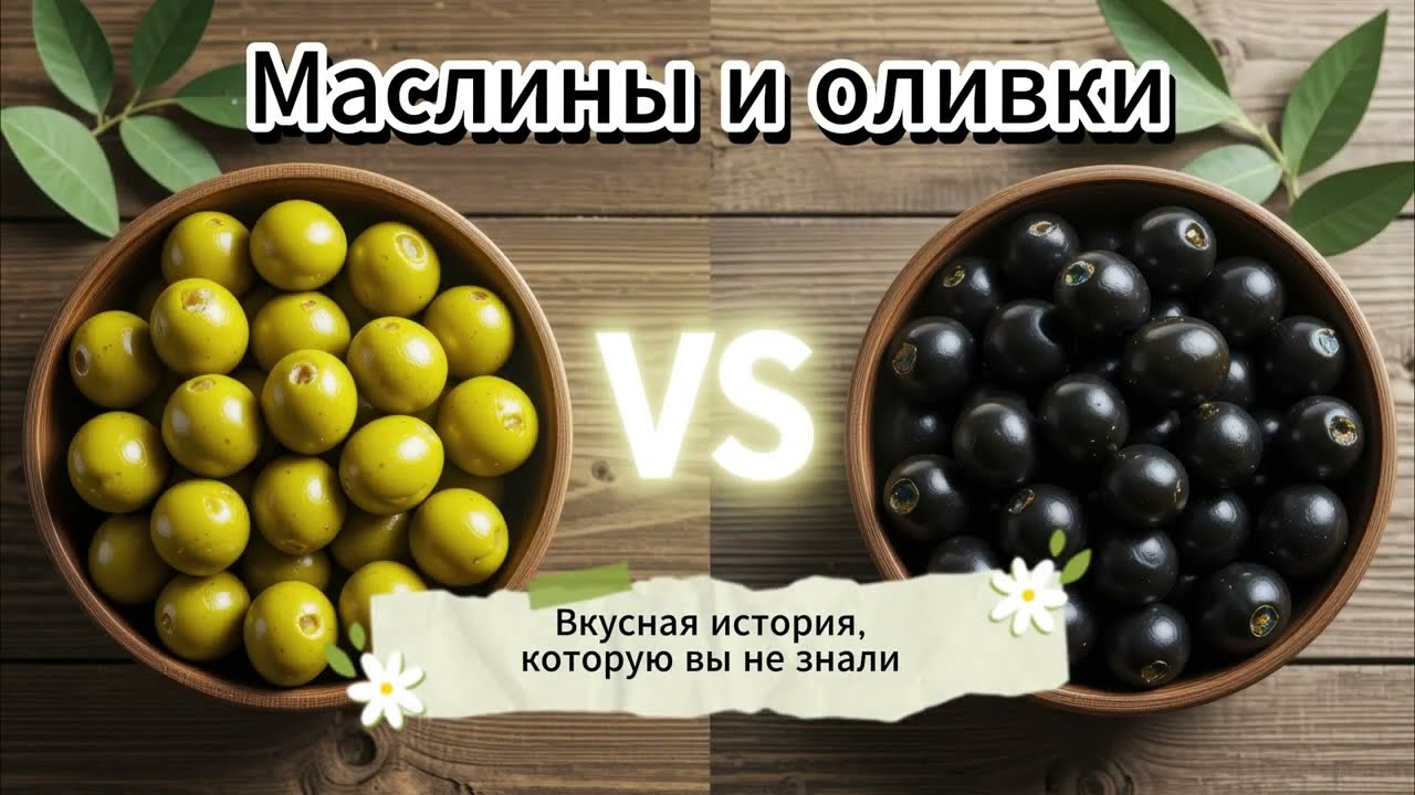 Маслины и оливки: в чём разница? 🫒🌿🧴🍈Вкусная история, которую вы не знали 🥗🌞🌳🏺