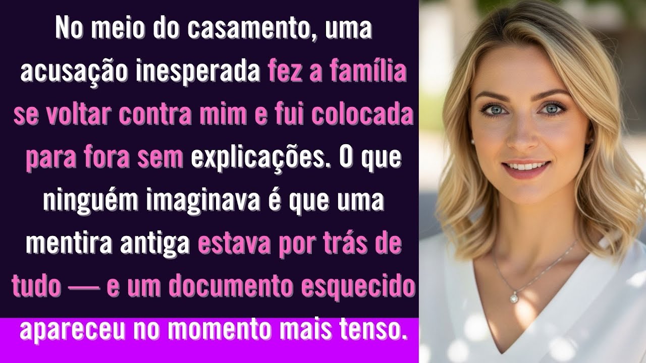 Fui expulsa do casamento por causa de uma mentira familiar, mas um documento legal virou o jogo