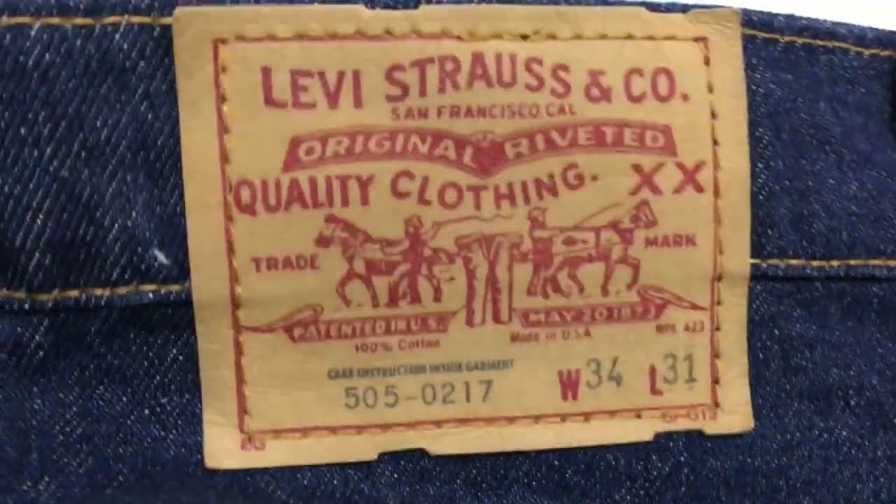 LEVIS STRAUSS 505  , VINTAGE 1984 , MADE IN USA .