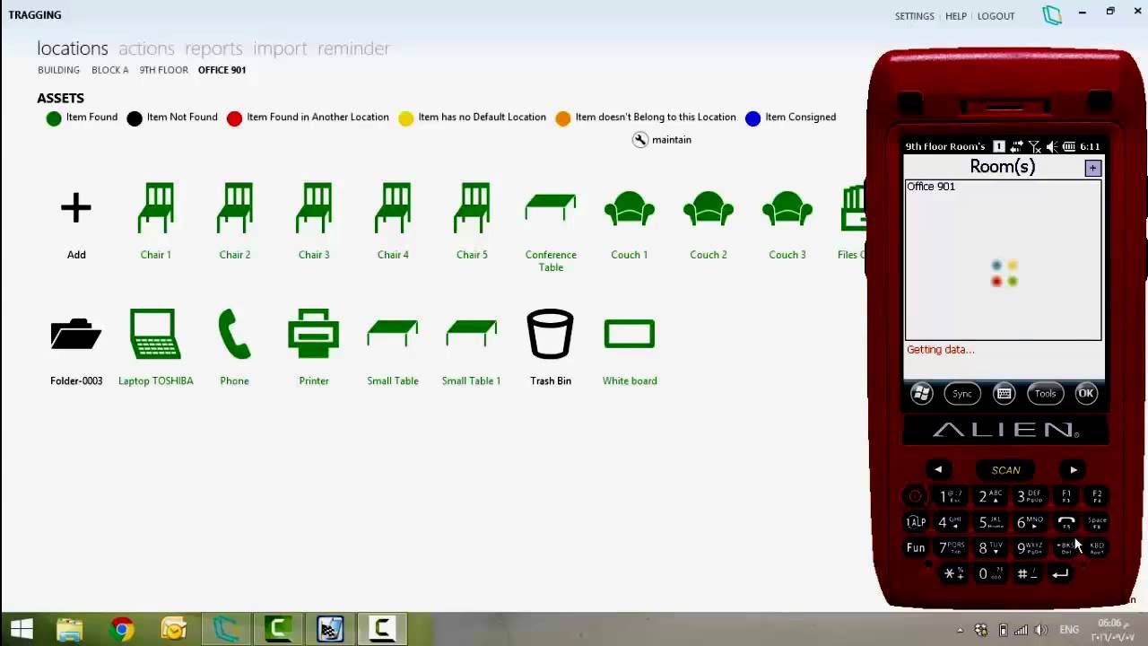 Tragging Fixed Assets RFID Tracking Demo Video