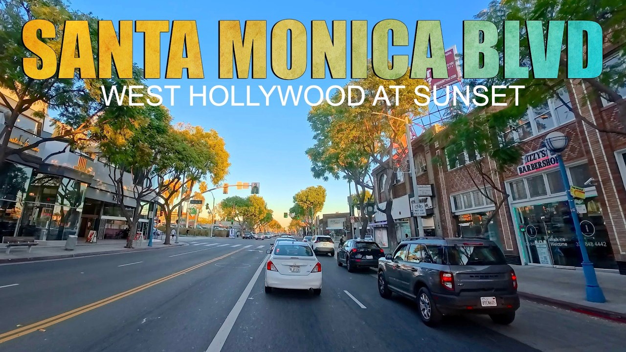 Santa Monica Blvd: West Hollywood at Sunset