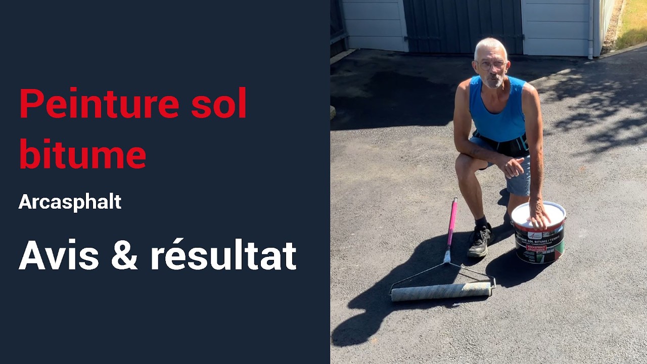 Peinture bitume : rénovation d’une allée en goudron