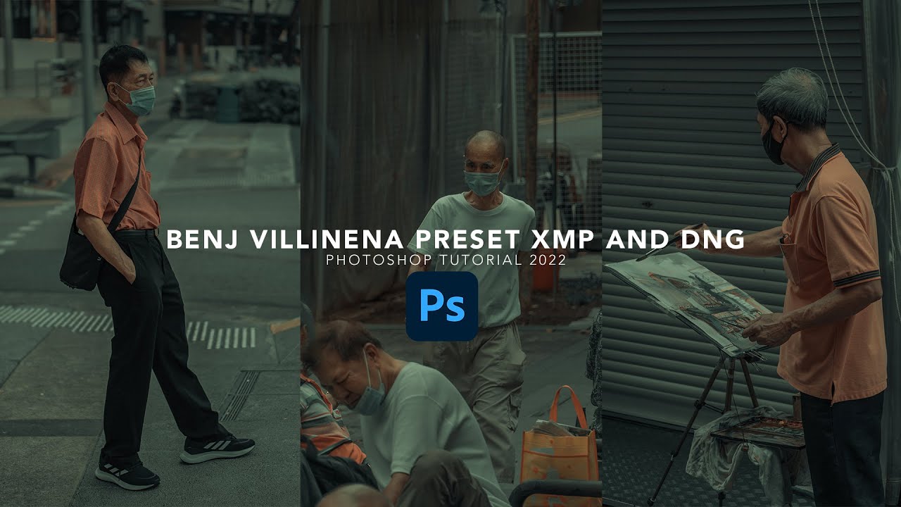 BENJ VILLINENA PRESET - XMP & DNG file | Photoshop tutorial 2022 | Divesh walanj