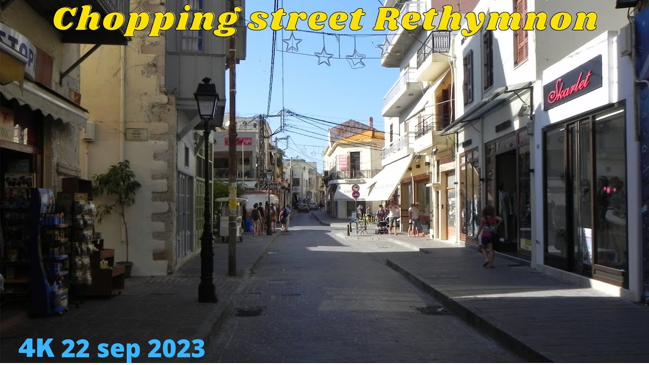 From the beach through the shopping street to hotel 22 sep 2023