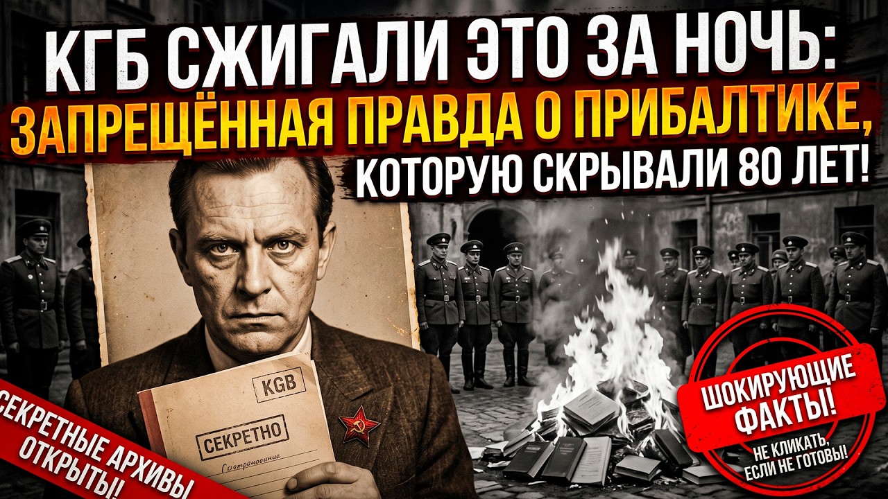 ОНИ СЖИГАЛИ ЭТО НОЧЬЮ: Запрещённая правда о Прибалтике, которую скрывали 80 лет!