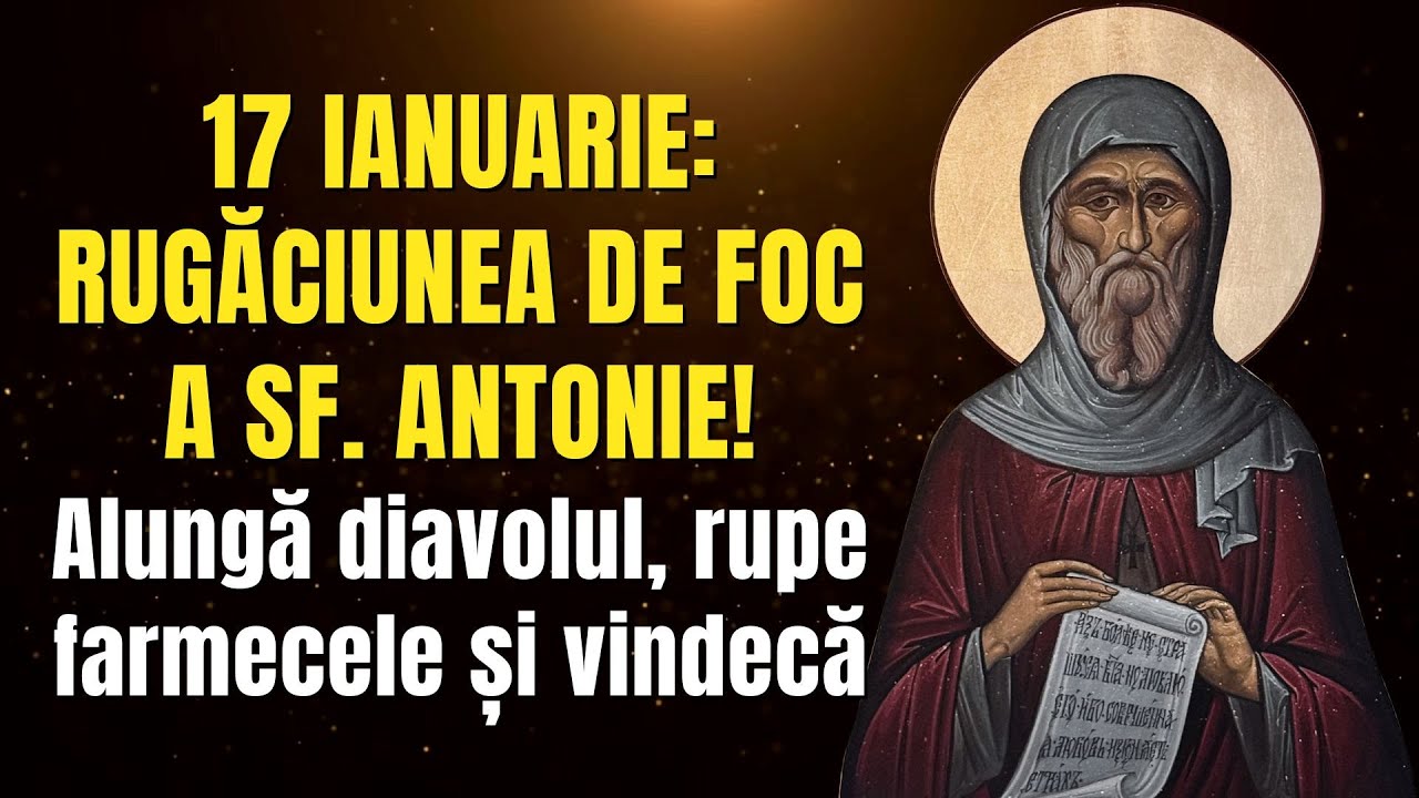 17 IANUARIE: Rugăciunea de FOC a Sf. Antonie! Alungă diavolul, rupe farmecele și vindecă.
