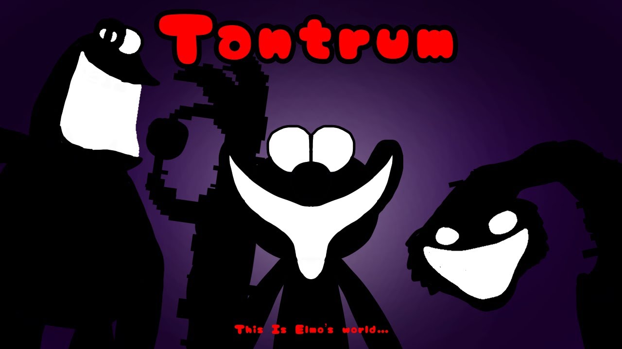 Fnf x Pibby concept song || Vs. Elmo, Oscar and Cookie Monster - Tantrum