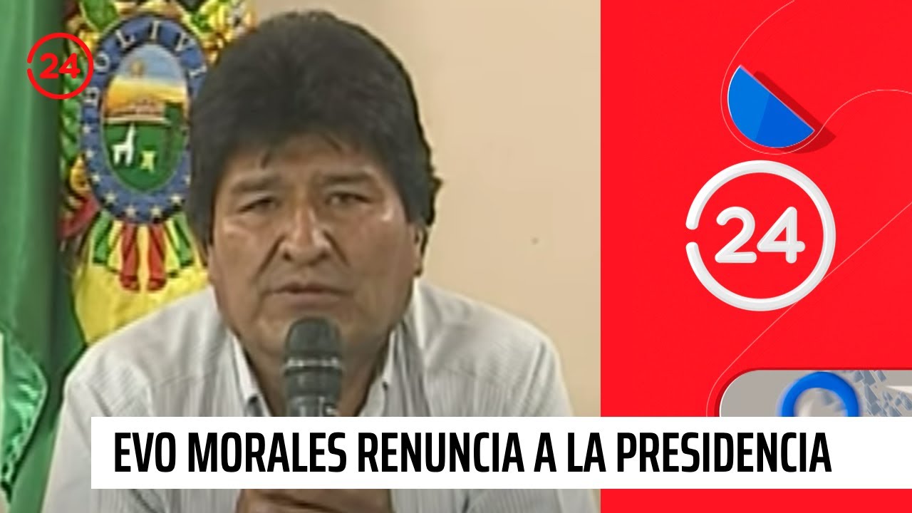 Así anunció Evo Morales su renuncia a la presidencia de Bolivia | 24 Horas TVN Chile