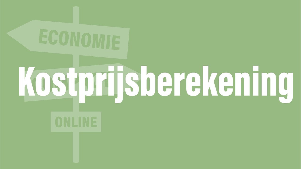 Kostprijsberekening - Economie Compact Online