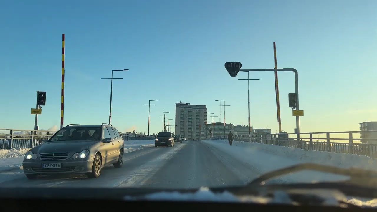 ফিনল্যান্ডের ইয়োনসু শহরে সিটি ড্রাইভ-City Drive in Joensuu, Finland. part-1