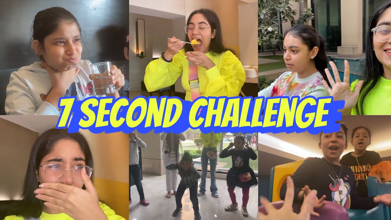 7 Second Challenge with my Cousins | Anahita Singh