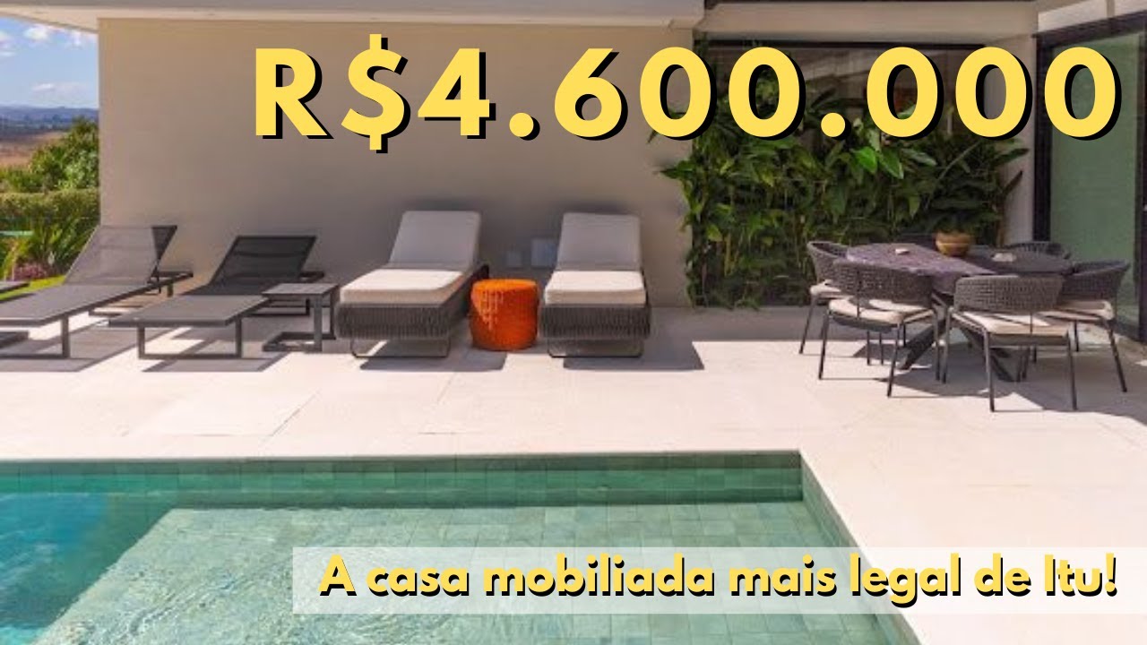 Tour casa mobiliada, decorada e com vista no condom&iacute;nio Xapada em Itu/SP. Venha conferir!