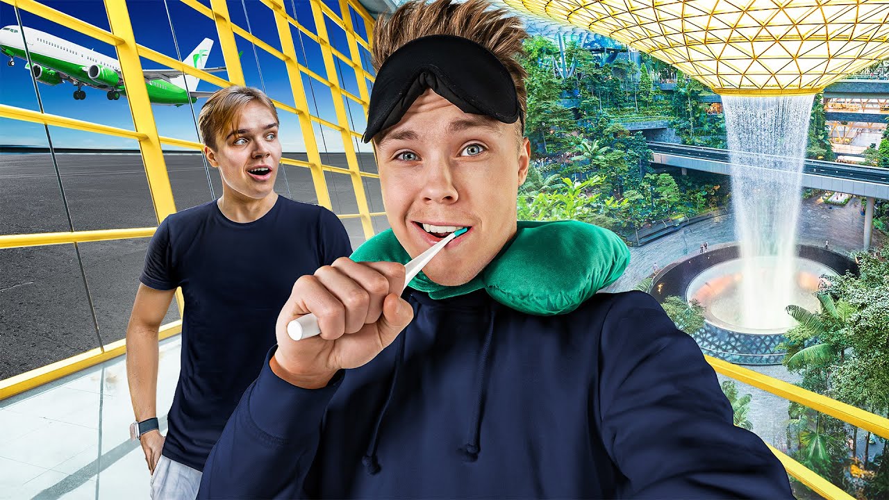 Yötä maailman hienoimmalla lentokentällä