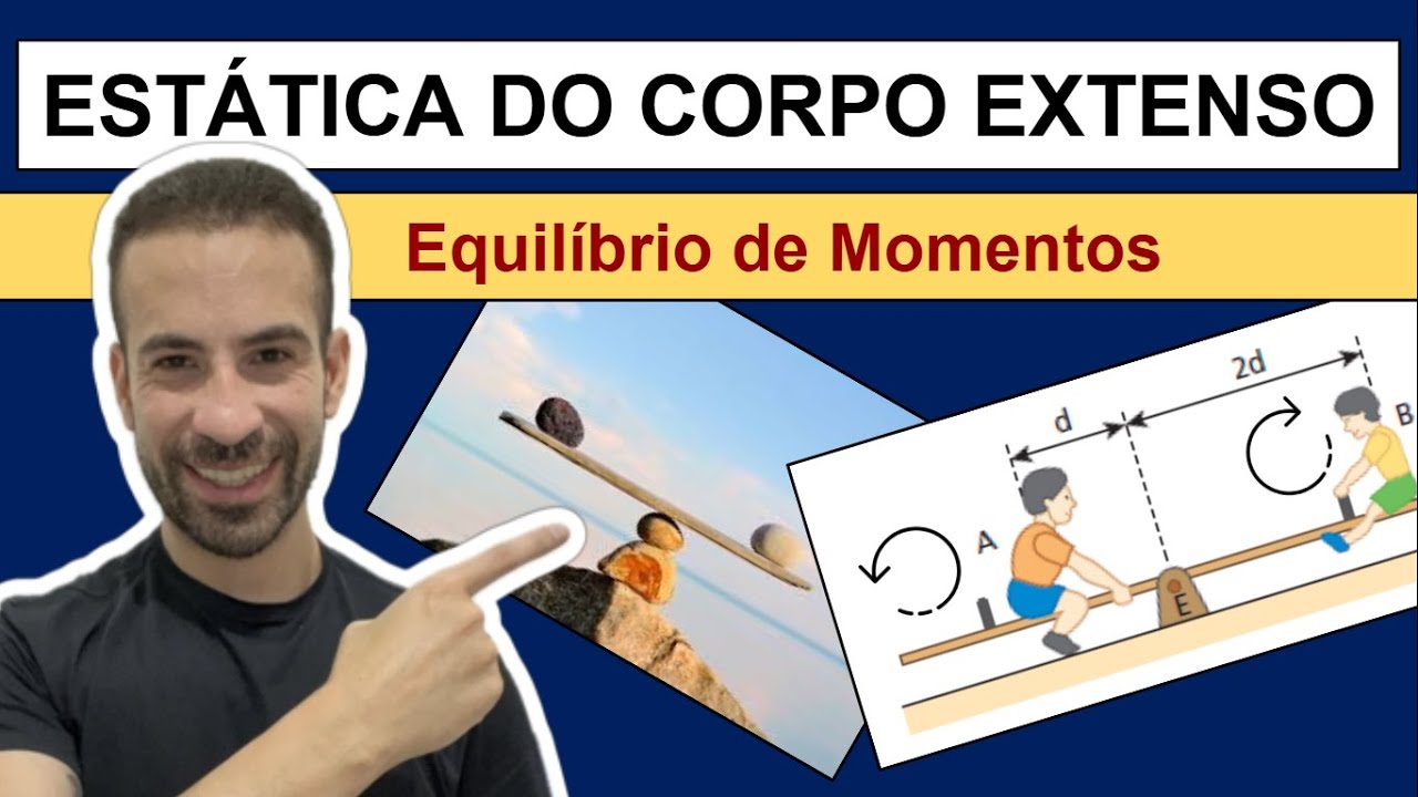 ESTÁTICA DO CORPO EXTENSO - Equilíbrio de Momentos (Torques)