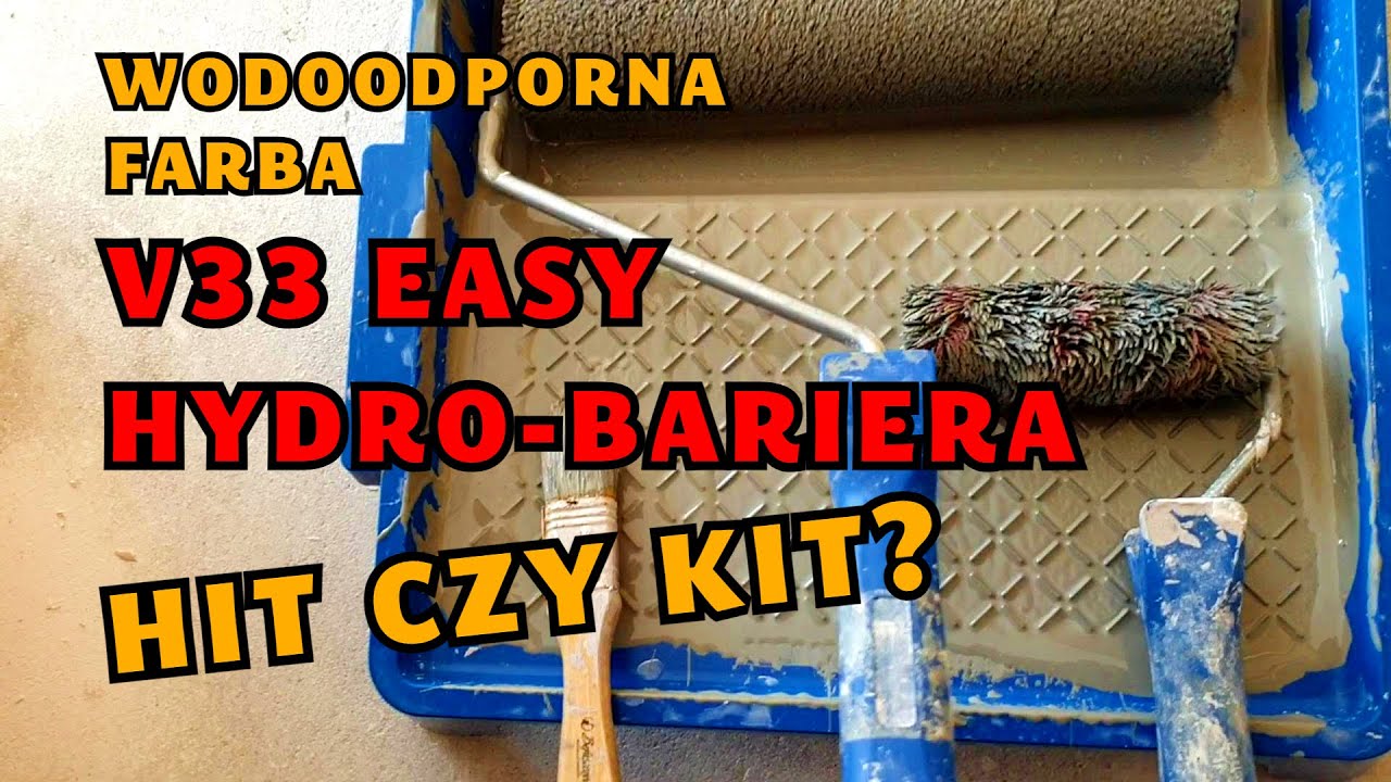 ►Farba V33 Easy HYDRO BARIERA zamiast płytek? Wodoodporna farba pod prysznic! Dom za 100 tys 296