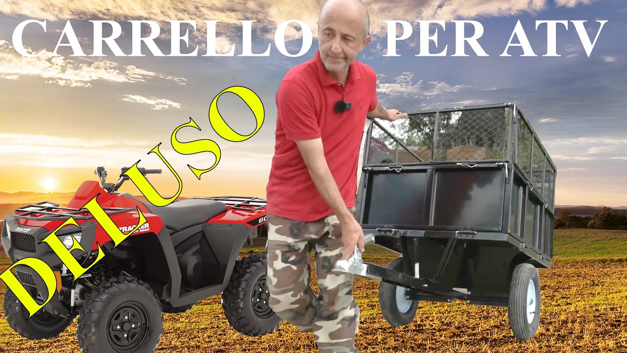 Carrello rimorchio ribaltabile per ATV quad. Unboxing e assemblaggio