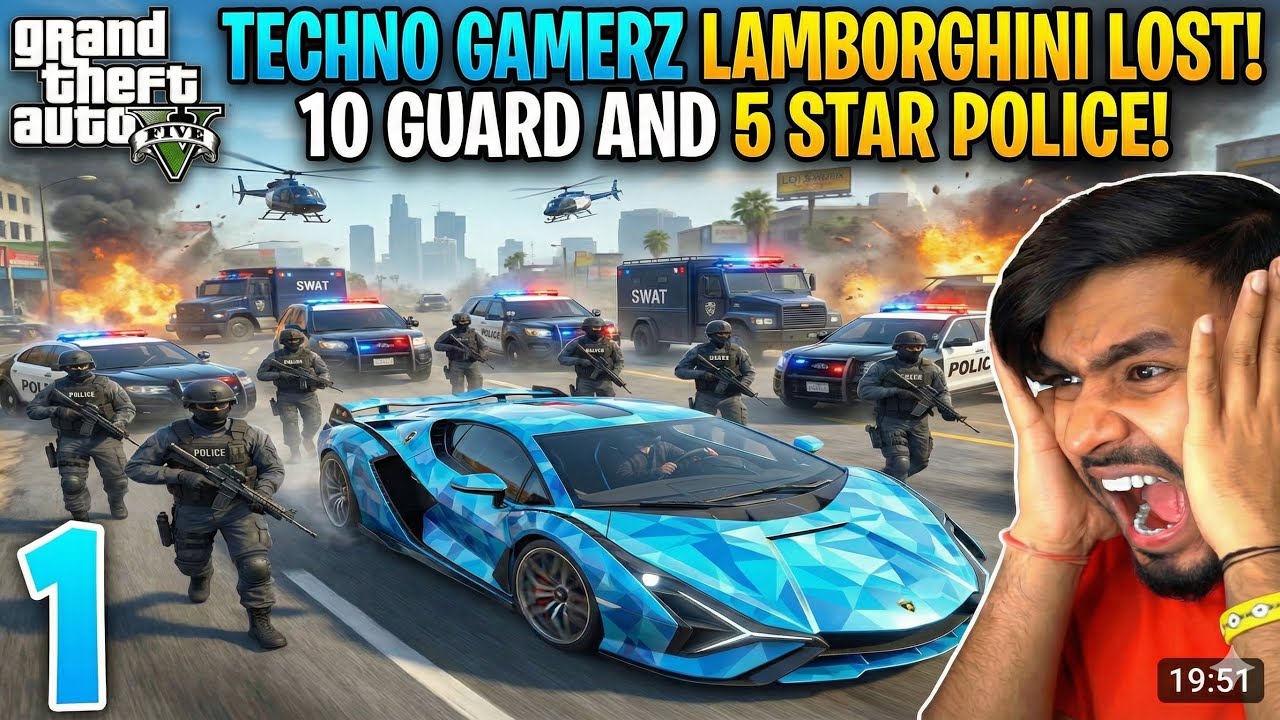 Lamborghini Sián Heist: GTA 5 Mission - Techno Gamerz Style!