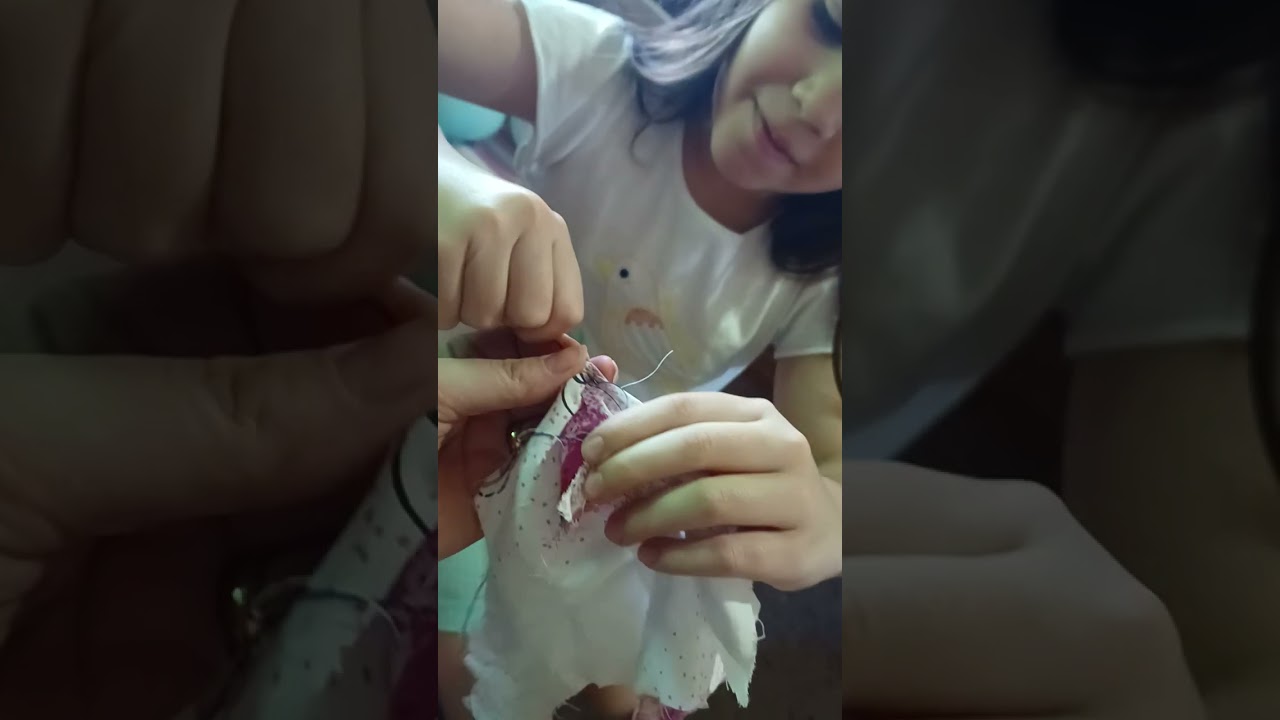Aprendendo a costurar 