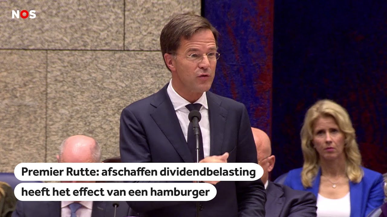 DIVIDENDBELASTING: Volgens premier Rutte heeft afschaffing alleen tijdelijk effect