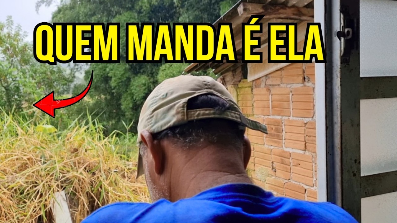 NÃO DÁ PRA CONCRETAR! 🛑 A realidade da obra no sítio com chuva.