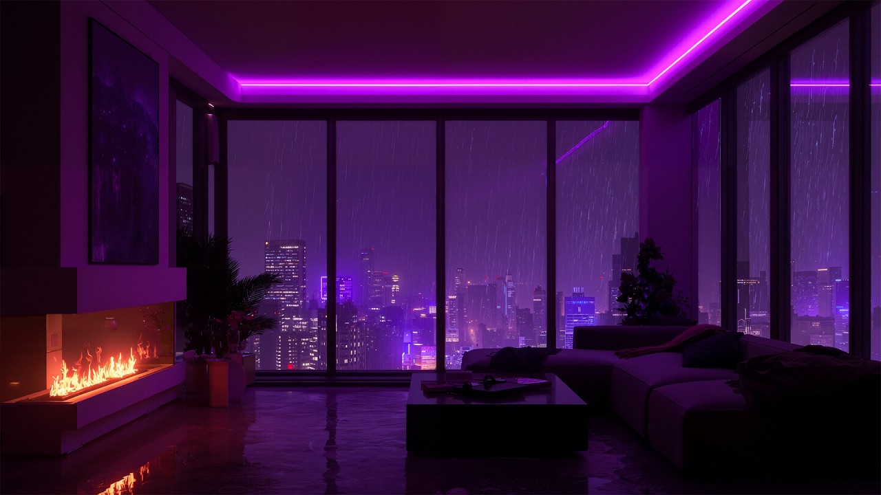 Gentle Rain Over Quiet City Nights 🌧️🌙 | Soothing Lofi Melodies for Deep Sleep & Peaceful Dreams