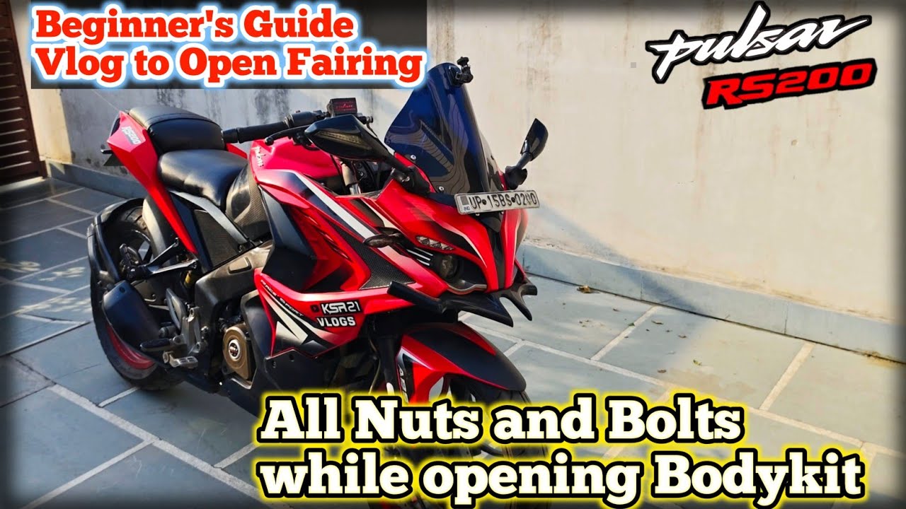 How to open Pulsar RS200 Fairing || Beginner' Guide