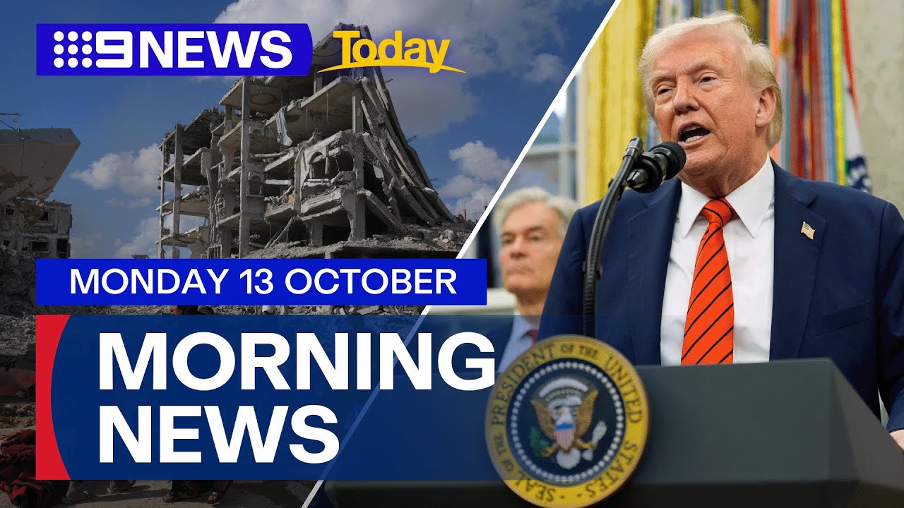 Trump travels to the Middle East; Hostage release preparations | 9 News Australia