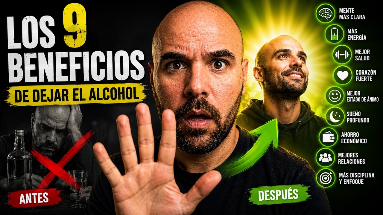 ✅【9 Beneficios de DEJAR el ALCOHOL】❌🍺 Cómo Dejar de BEBER y Superar el ALCOHOLISMO