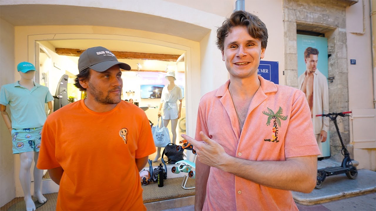 Bobby Misner goes on a SHOPPING SPREE at Bain De Mer | Saint Tropez