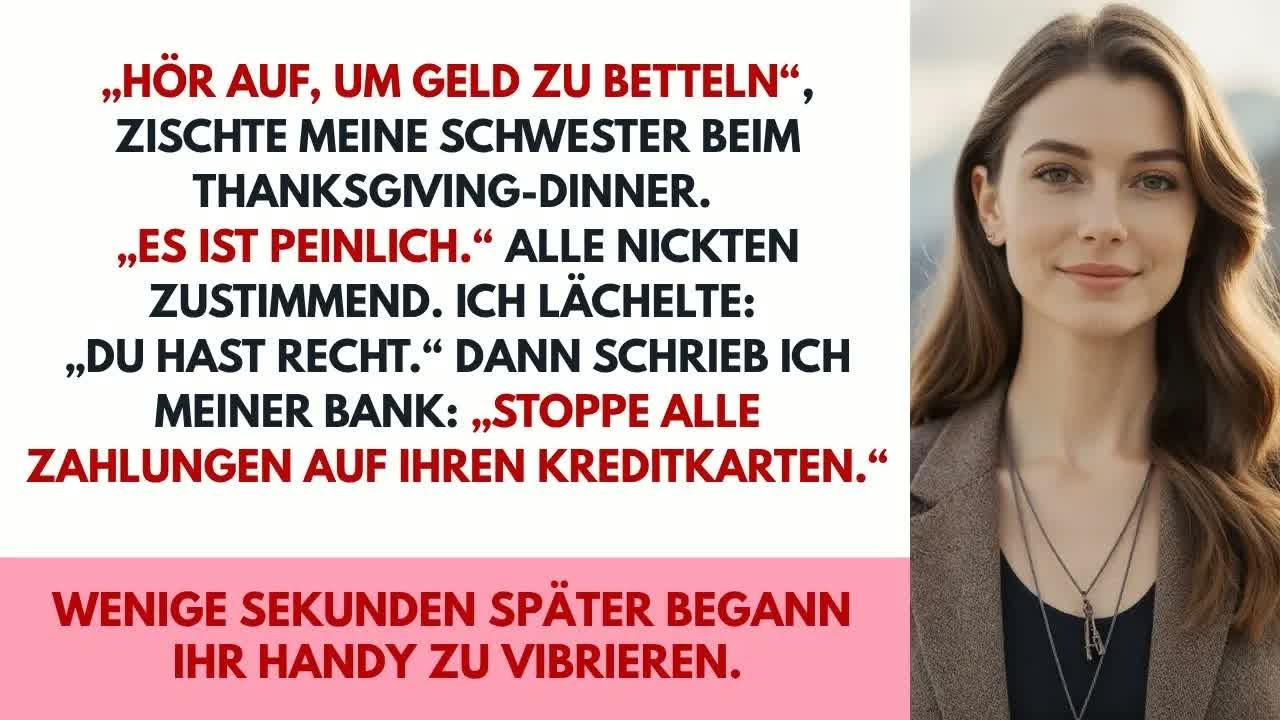 Schwester sagte： „Hör auf, nach Geld zu fragen!“ – ich zahlte über 40 000 € ihrer Schulden