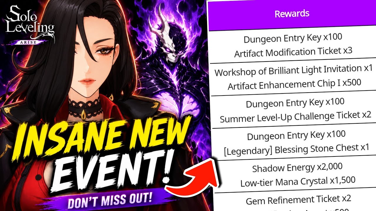 NEW EVENT WITH INSANE REWARDS! GIVEAWAYS! YOU ARE WASTING YOUR KEYS! DO THIS! - Solo Leveling: Arise