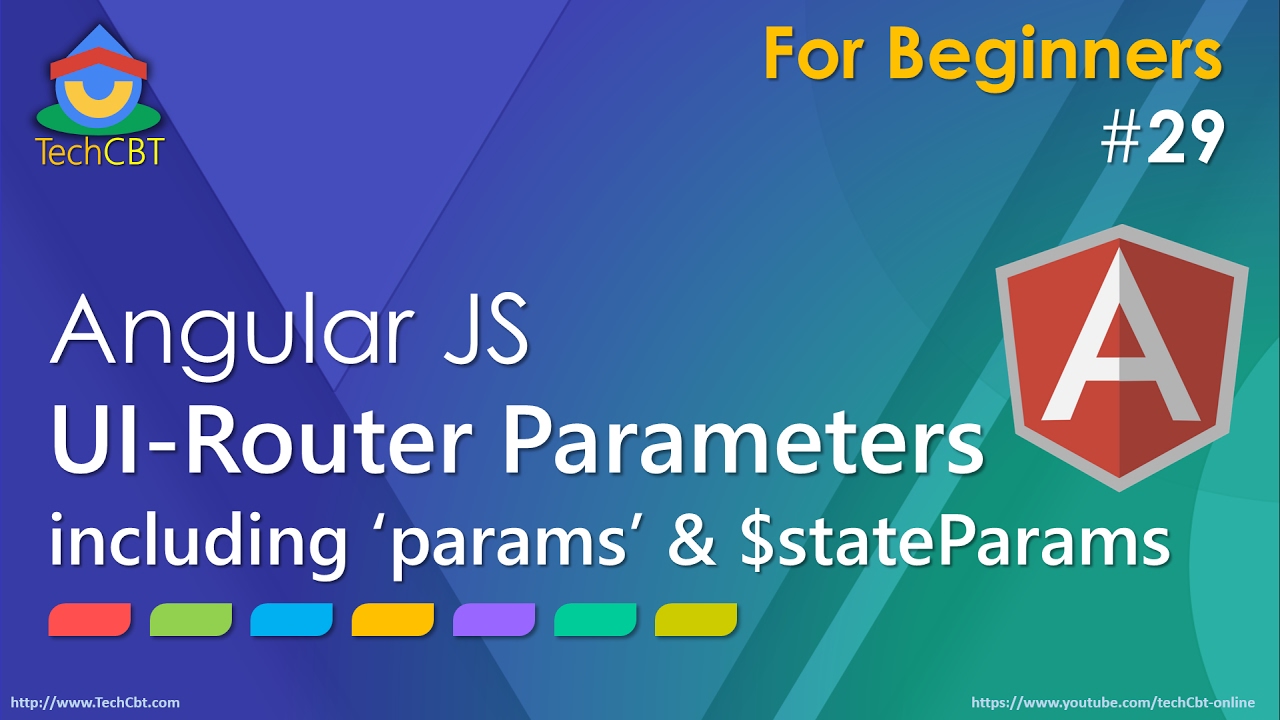 Учебное пособие по AngularJS UI-Router — работа с параметрами.