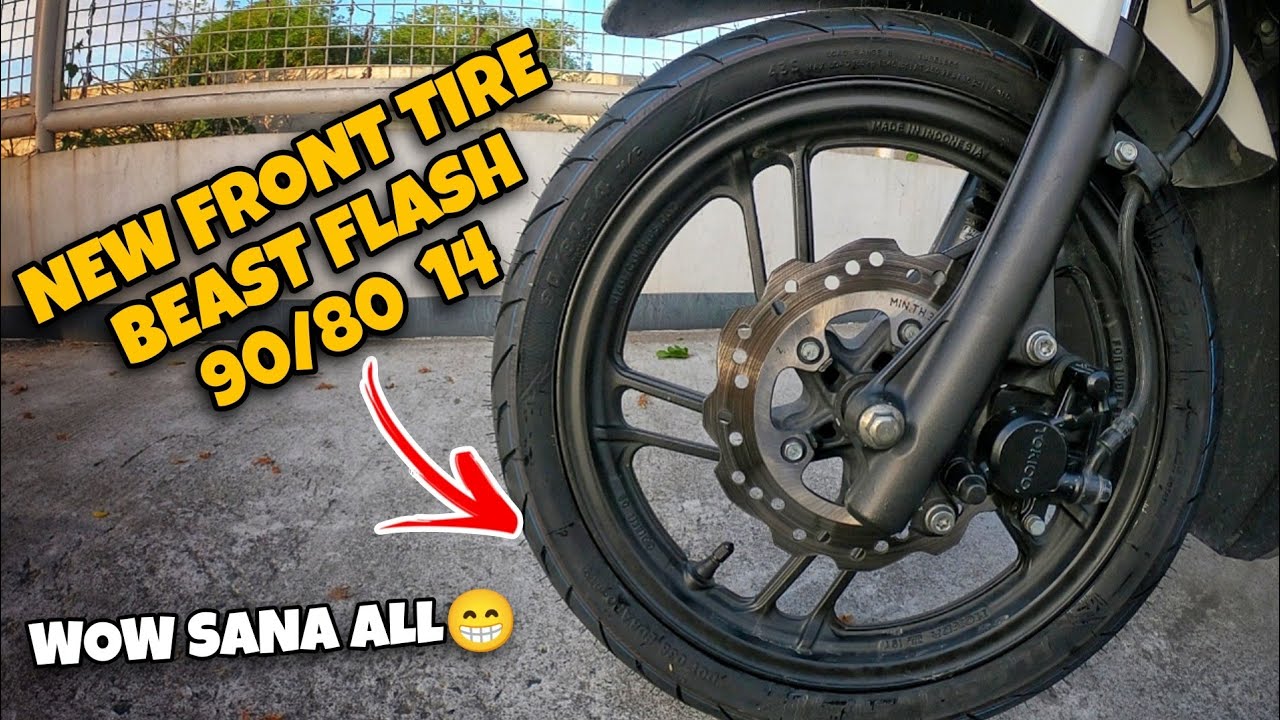 New Front Tire Honda Click 125 V3 | Beast Tire Flash | BoyByaheroz
