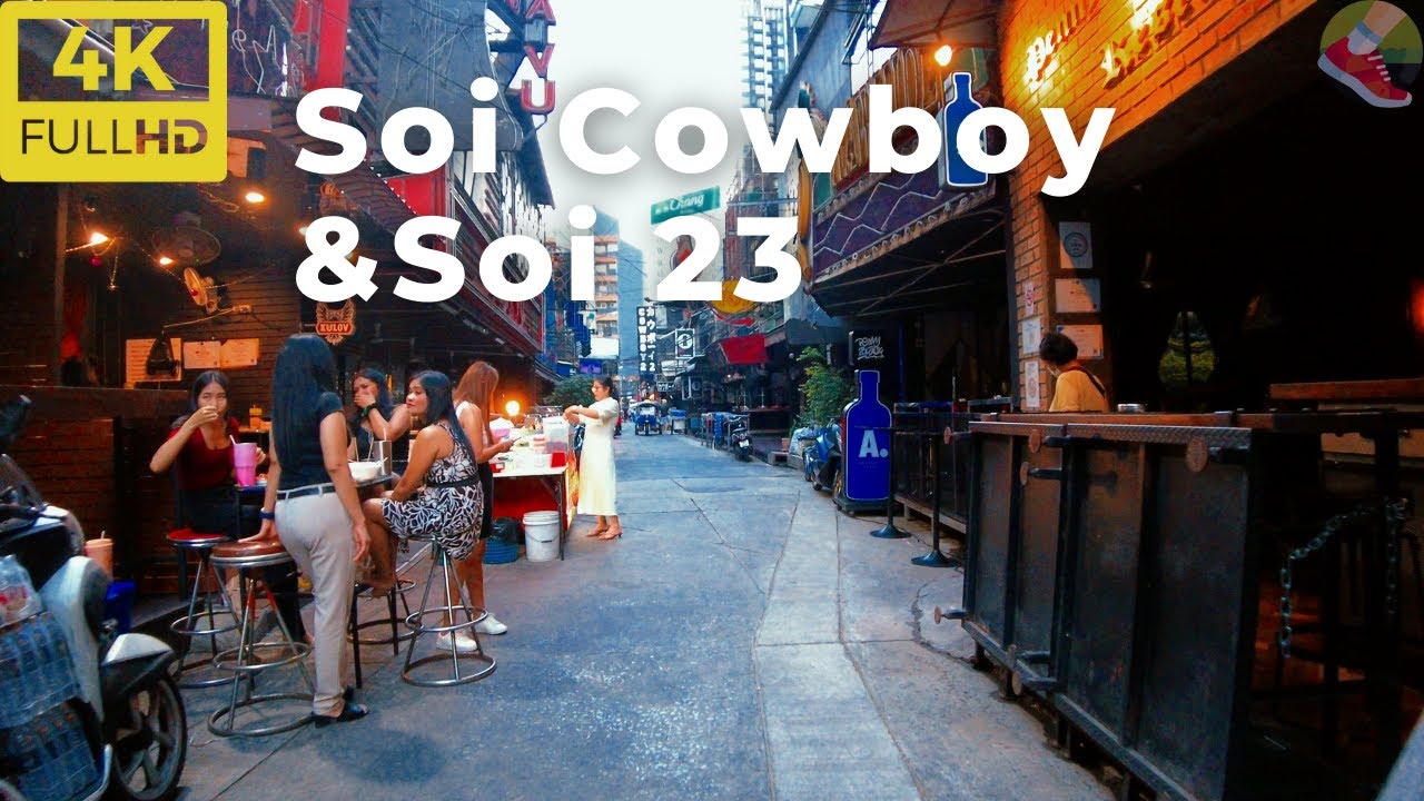 【🇹🇭4K】Walk in ASOK SOI COWBOY and SOI 23, BANGKOK |放松的漫步在曼谷牛仔巷和23巷| January 2022 THAILAND