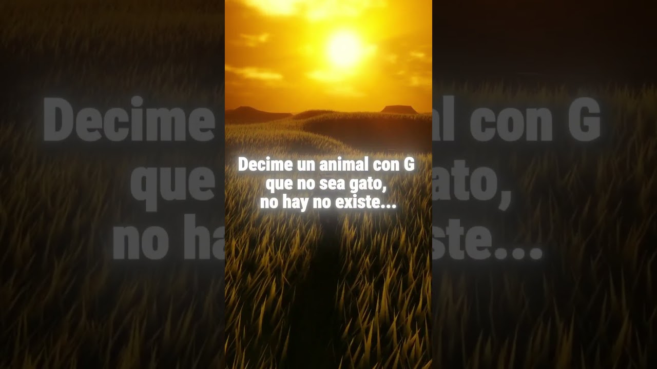 Dime un animal con G que NO sea Gato 🚫