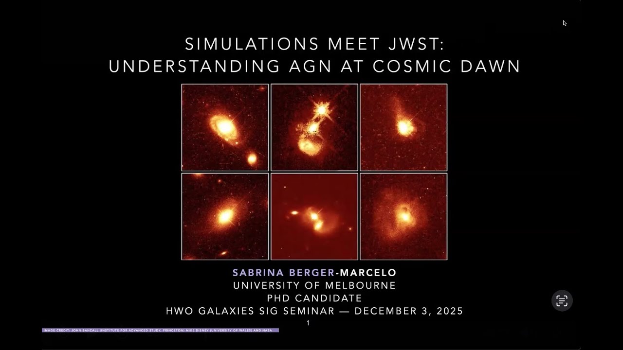 Simulations Meet Space Telescopes to Understand AGN at Cosmic Dawn - Sabrina Berger