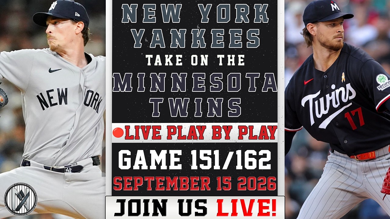 🔴 LIVE Yankees vs Twins | Max Fried vs Bailey Ober | PLAY-BY-PLAY
