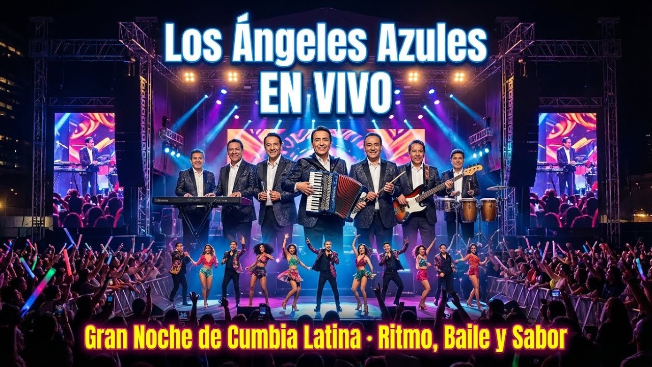🔥 Los Ángeles Azules EN VIVO | Gran Noche de Cumbia Latina con Ritmo, Baile y Sabor 🔥💃