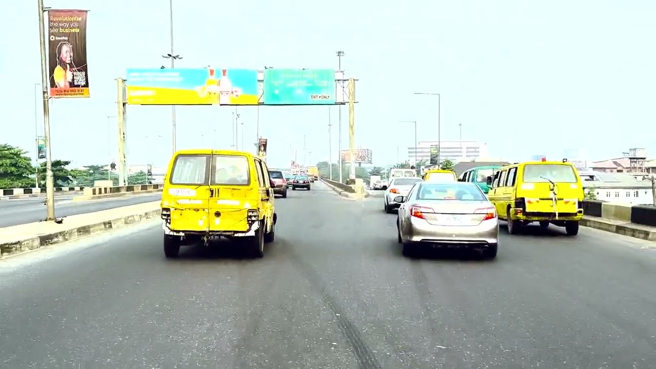 A Bright and Sunny Drive Through Lagos City