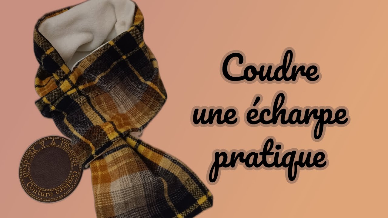 Coudre une écharpe pratique et facile à faire 