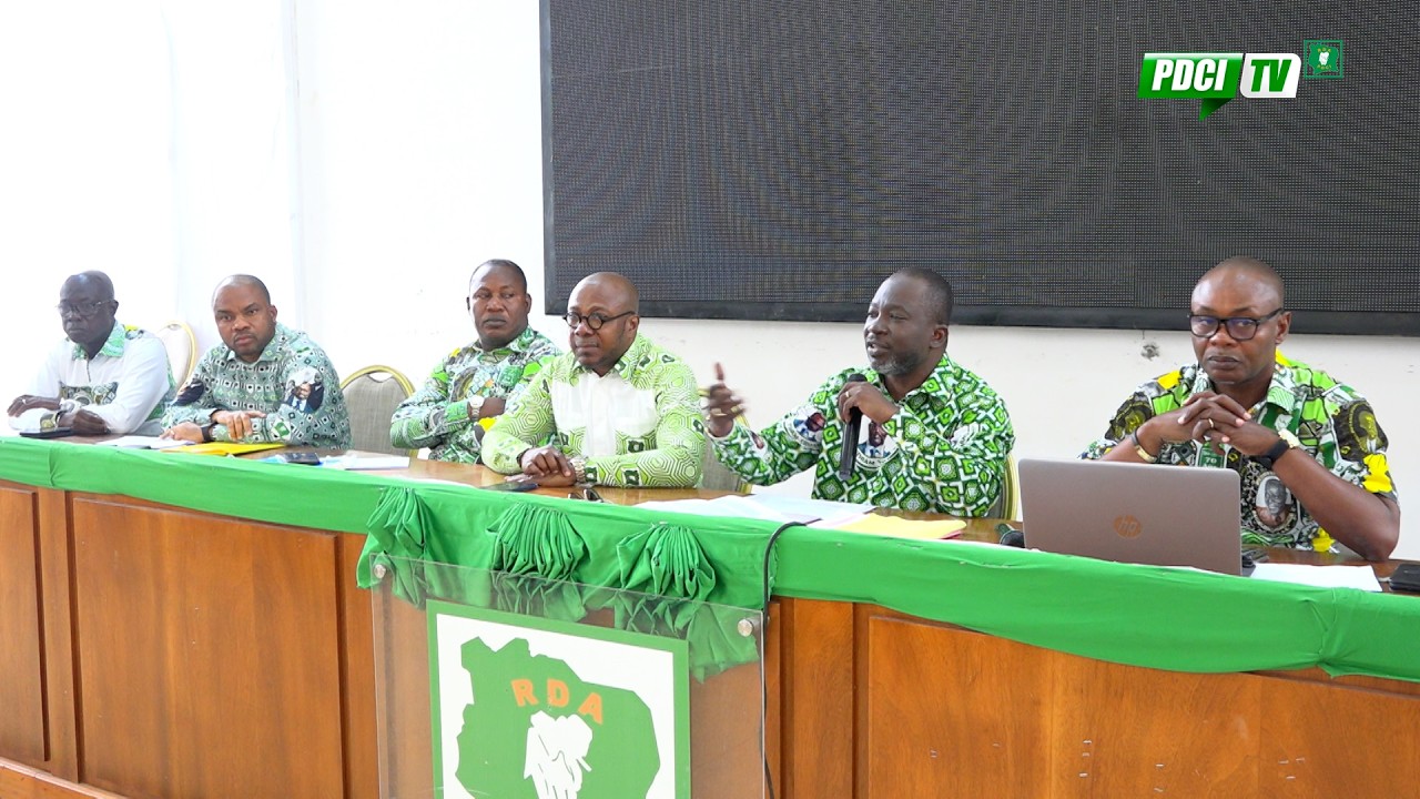 PDCI-RDA: LE SE CHARGE DE LA FORMATION POLITIQUE PRÉSIDE SA 1ÈRE RÉUNION DE CAUCUS DES CADRES