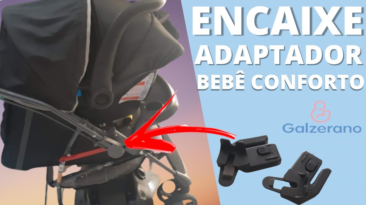 Como ENCAIXAR adaptador e  bebê conforto no CARRINHO GALZERANO! CROSS, MILANO e outros modelos!