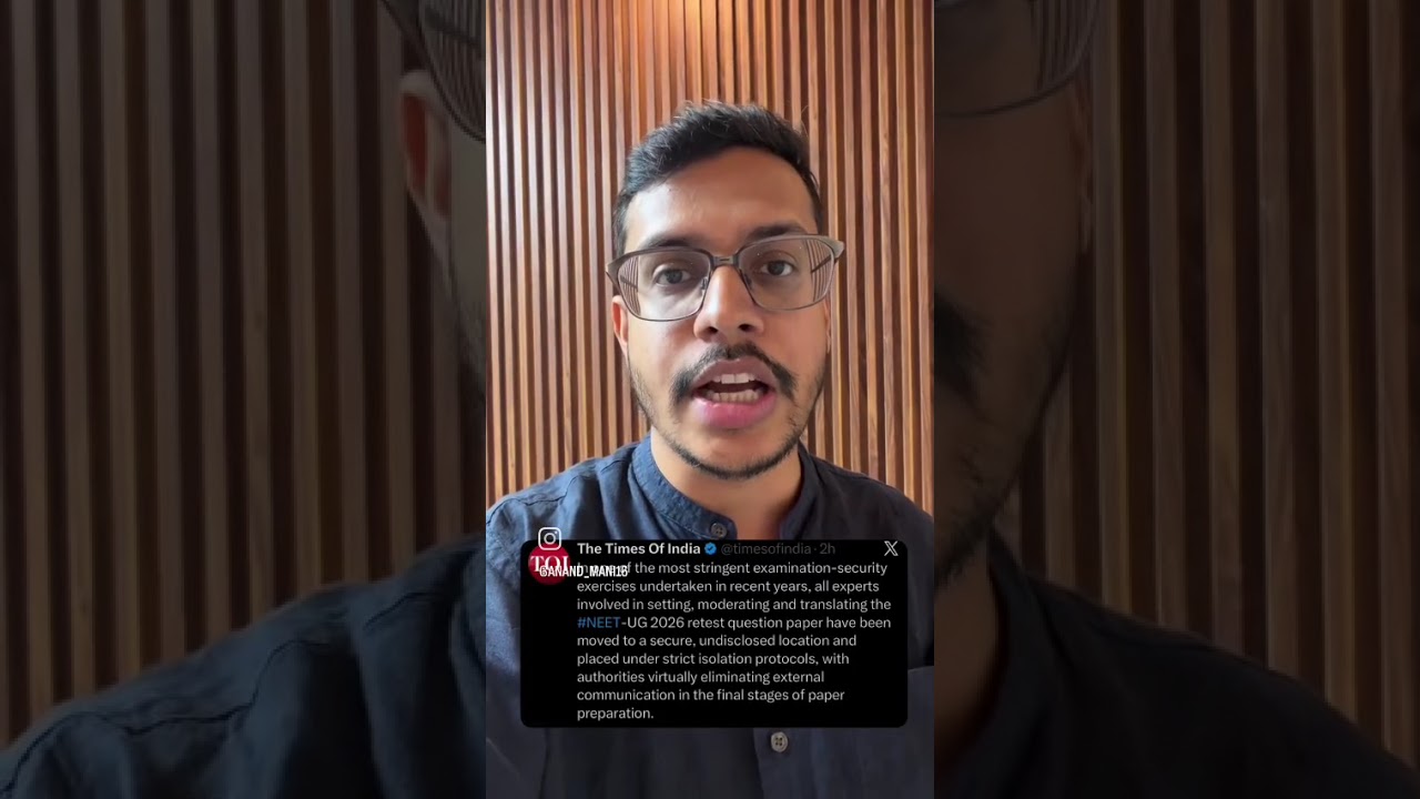 RE NEET 2026 Latest Update| Dr. Anand Mani | #reneet2026 #neet #nta