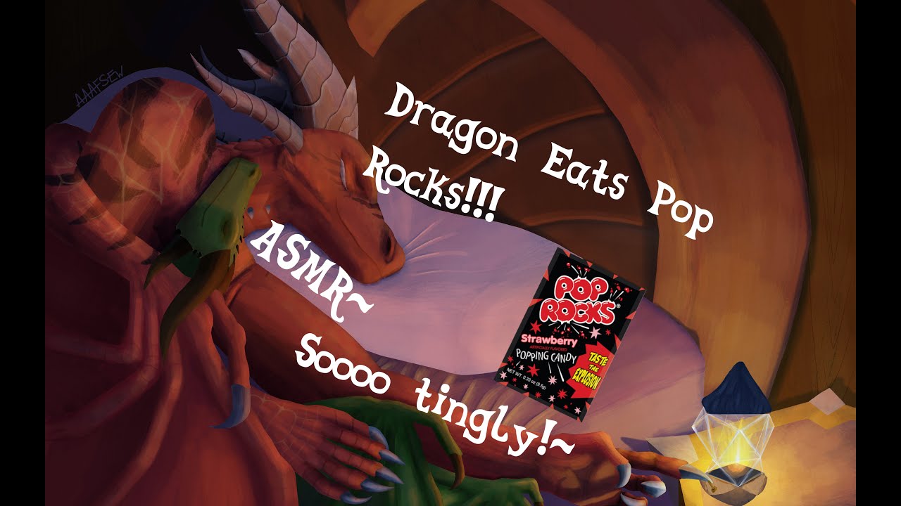 [FURRY ASMR] Dragon Eats Pop Rocks! (Pop rocks popping, crackling, mouth sounds!)