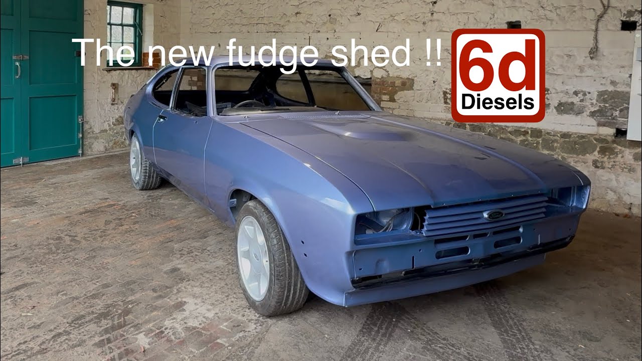 The Ford Capri leaves the building!!! Off to fudge’s new workshop 