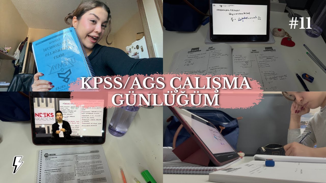 AGS/KPSS çalışma günlüğüm 11| konuları yetiştiriyoruz 😅 , iki gün boyunca birlikte çalışalım🤓📚