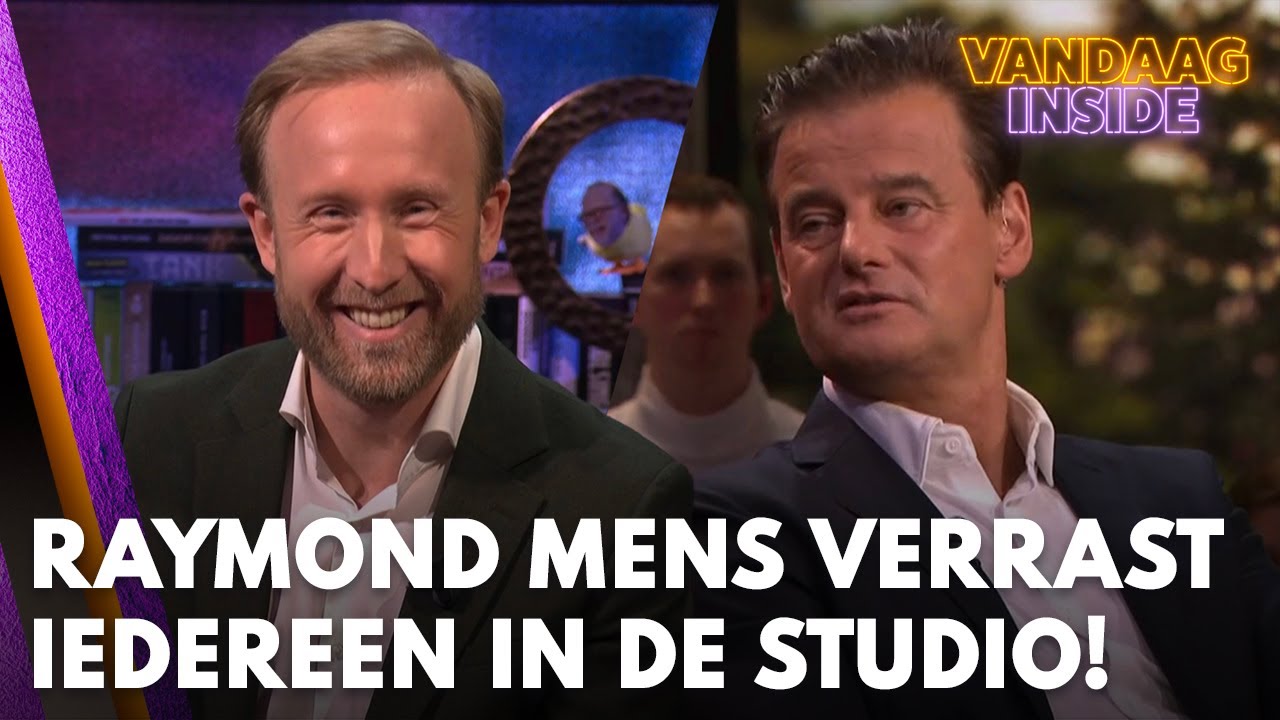 Raymond Mens verrast iedereen bij Vandaag Inside: 'Dit is nog nooit gebeurd!' | VANDAAG INSIDE