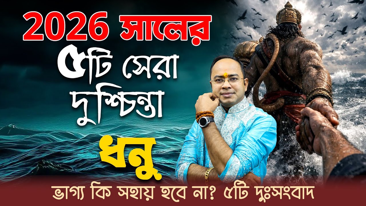 ২০২৬-এ ধনু রাশি কি বড় সংকটে? | অশুভ গ্রহের প্রভাব কাটানোর সঠিক প্রতিকার | Santanu Dey