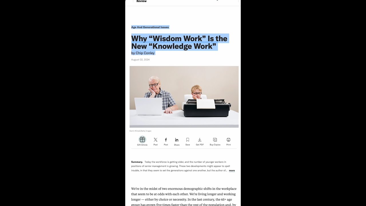 Why &ldquo;Wisdom Work&rdquo; Is the New &ldquo;Knowledge Work&rdquo;