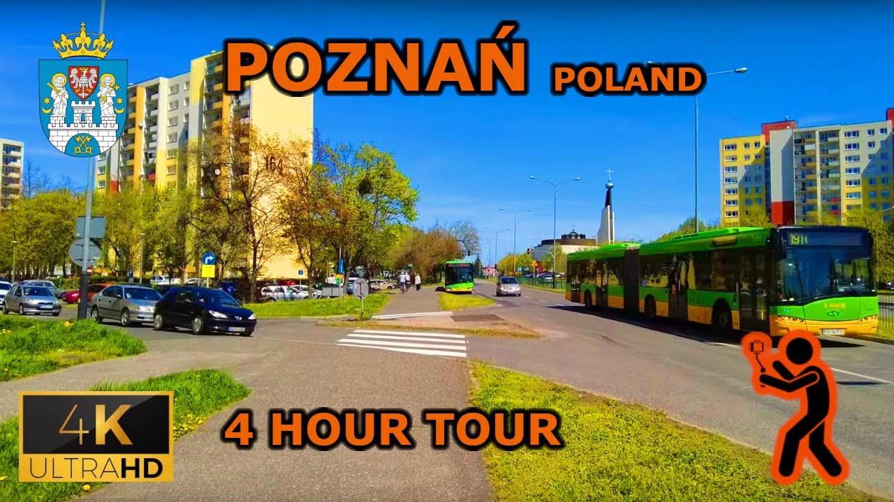 ⁴ᴷ⁶⁰ 🇵🇱 Poznan, Poland | 4 Hour Walking Tour Around City Of Poznan [4K]